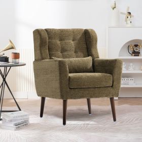 Modern Accent Chair Upholstered Foam Filled Comfy Reading Mid Century Style