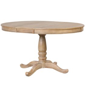 Modern Dining Table Set For 4 - Round Table & 4 Chairs, 5 Piece Kitchen Set
