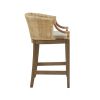 Handcrafted Rattan Counter Stool 25" H