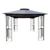 10x10 Outdoor Patio Gazebo Canopy Tent With Ventilated Double Roof And Mosquito net(Detachable Mesh Screen On All Sides),Suitable for Lawn, Garden