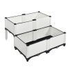 4PCS Elevated Planting Box White
