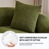 [VIDEO provided ]4 Seater Green Sofa with Chenille fabric, 30D ,60 Hardness full sponge,4 pillow for Living Room