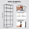 VEVOR DIY Plant Stand with Grow Light, 6-Tier Large Tall Plant Shelf with 192W 5000K Full Spectrum Grow Lights