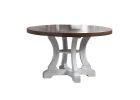 White Dining Room Wooden 1pc Round Dining Table Elegant Design Furniture