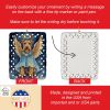 Welsh Terrier My Angel Porcelain Ornament Christmas Tree Hanging Decorations for Home Christmas Holiday, Rectangle, Gift, Multicolor