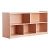 VEVOR Cubby Toy Organizer Storage Cabinet, 5-Compartment Cubby Storage Shelf, 48''W Kids Toy Storage Cabinet 2-Shelf, Classroom Cubbies