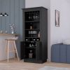 Bar Cabinet Provo, Living Room, Black