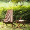 Folding wood chair