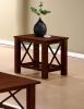 Modern Cherry Rubberwood 3pc Tables Set 1x Coffee Table and 2x End Tables MDF w/ Ogumi Veneer Top Living Room Furniture