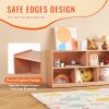 VEVOR Cubby Toy Organizer Storage Cabinet, 5-Compartment Cubby Storage Shelf, 48''W Kids Toy Storage Cabinet 2-Shelf, Classroom Cubbies