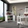 White Large Capacity Bamboo Storage Cabinet Furniture for Bathroom Living Room Bathroom Bamboo Storage Cabinet With Shelves