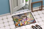 Decorating Easter Shih Tzu Doormat Front Door Mat Indoor Outdoor Rugs for Entryway, Non Slip Washable Low Pile, 24H X 36W
