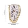 1pc, Surreal Melted Twisted Roman Numeral Wall Clocks Surrealism Style Clock Home Accessory Distorted Wall Watch Decor