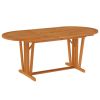 Patio Table 78.7"x39.4"x29.5" Solid Wood Eucalyptus