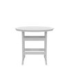 HDPE Bar Table, Dining Table, Patio Bar Set ,Counter Height Table For Outdoor White + Gray