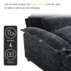 110*55" Modern Modular U-shaped Sectional Sofa with Waist Pillows,6 Seat Upholstered Symmetrical Indoor Furniture